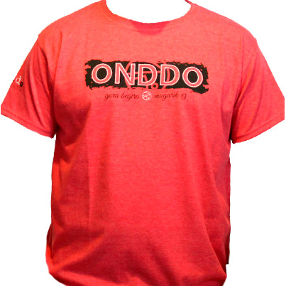 Camiseta Hombre Onddo ta Punto Manga Corta Roja